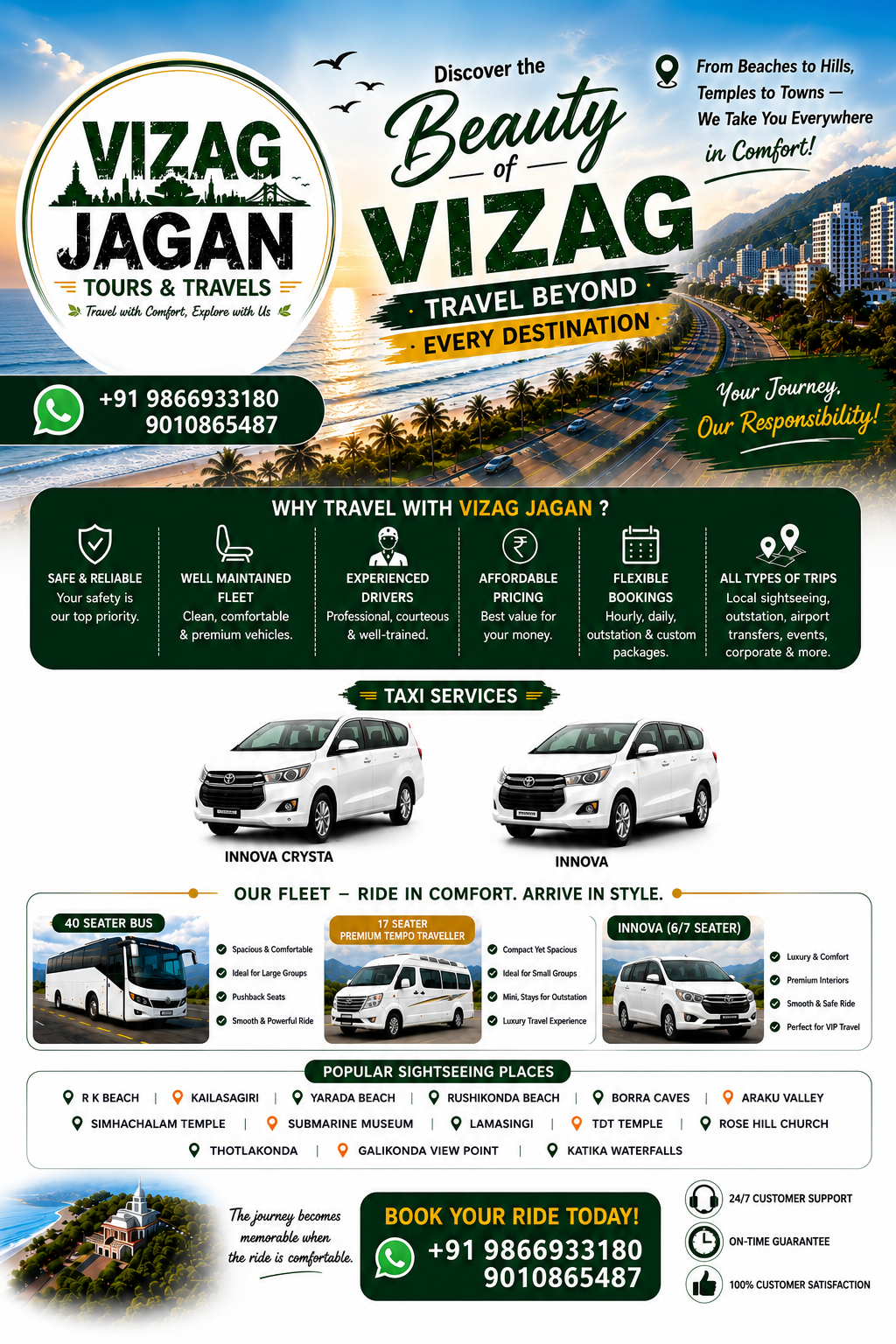 Vizag Sightseeing & Araku Valley Tour